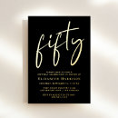 Search for classic 50th birthday invitations Minimal