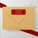Search for burgundy gold return address labels Traditional