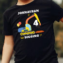 Search for 4th birthday kids tshirts Digger