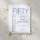 Search for fifty and fabulous 50th birthday invitations 50 year old