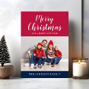 Search for red white and blue christmas cards Usa