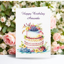 Search for purple cake birthday cards Sweet