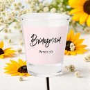 Search for bridesmaid shot glasses Bridal shower