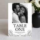 Search for black and white table cards Simple