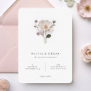 Search for pressed flower wedding invitations Wildflowers