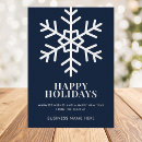 Search for blue snowflake business christmas cards Company