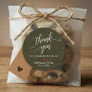 Search for olive green wedding stickers Thank you