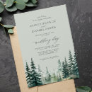 Search for camping wedding invitations Pine trees