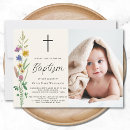 Search for greenery gold cross christening invitations Baptism