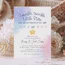 Search for watercolor stars invitations Boy or girl