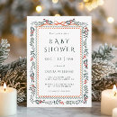 Search for winter greenery baby shower invitations Mother to be
