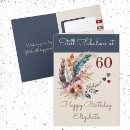 Search for 60 and fabulous cards Floral