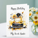 Search for black for aunt birthday cards Flowers