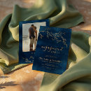 Search for blue engagement party invitations Gold