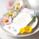 Search for boho wedding menus Floral