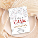 Search for it takes a village baby shower invitations Cold winter sprinkle
