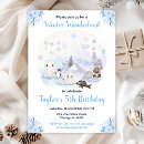 Search for arctic birthday invitations Watercolor