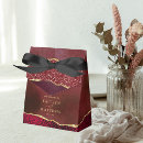 Search for burgundy and gold wedding favour boxes Modern