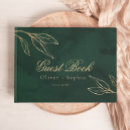 Search for emerald green guest books Floral