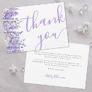 Search for purple bridal thank you cards Watercolor flowers