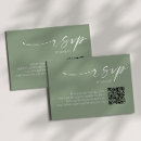 Search for qr code wedding rsvp cards Sage green