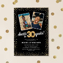 Search for cheers to 30 years invitations Glitter