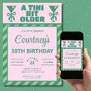 Search for green 30th birthday invitations Trendy
