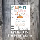 Search for bun in the oven invitations Retro