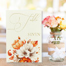 Search for details wedding table cards Floral