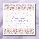Search for purple floral napkins Whimsical