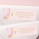 Search for christian cross return address labels Church