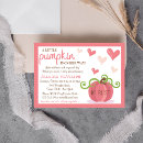Search for halloween baby girl shower invitations Little pumpkin