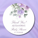 Search for lavender shower thank you stickers Lilac