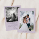 Search for purple wedding thank you cards Minimalist