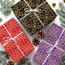 Search for purple and gold christmas wrapping paper Classy