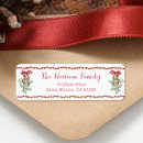 Search for hand painted return address labels Red