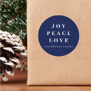 Search for love peace joy stickers Blue