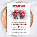 Search for boxing baby shower invitations Watercolor