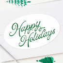 Search for holidays oval stickers White