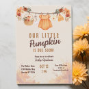 Search for lil pumpkin baby shower invitations Our little pumpkin