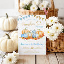 Search for boy pumpkin birthday invitations Glitter