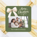 Search for green bow stickers Xmas