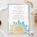 Search for sunshine and rainbows invitations Cute