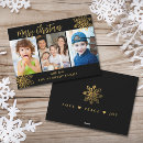 Search for gold snowflakes christmas cards Black and gold