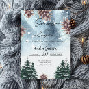 Search for snow in love bridal shower invitations Modern