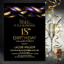 Search for unique 18th birthday invitations Gold