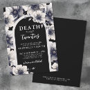 Search for death to my youth invitations Black and white