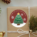 Search for retro snowflakes stickers Red