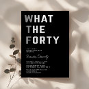 Search for humorous 40th birthday invitations Forty