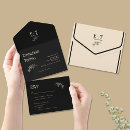Search for black and champagne wedding invitations Classic